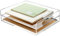 SANRUI Dokumentenablage ablagefächer stapelbar Briefablage A4, Acryl transparente Briefablage, Papierablage Ablagekorb Büro Schreibtisch Organizer