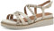 Tamaris Femme Damen 1-28207-44 Sandale cale, Ivoire, 38 EU
