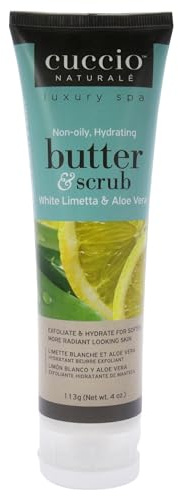 Cuccio White Limetta & Aloe Vera Butter Scrub Tube 4oz