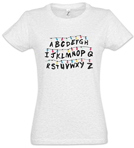 Urban Backwoods Alphabet Damen T-Shirt Grau Größe S
