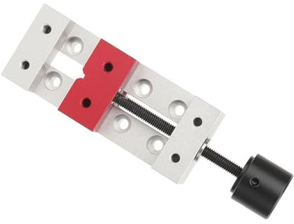 Fafeicy 50mm Flachklemme, Mini Aluminium Bohrschraubstock, Tischbankschraubstock, Befestigungswerkzeug