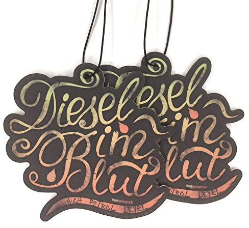 DIESEL IM BLUT Auto Duftbaum Lufterfrischer Air Freshener - DUB (2er Pack Duft: fruity)
