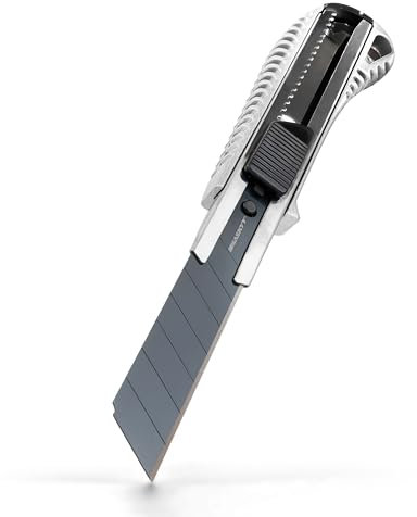 HASKYY Taglierino Professionale 18mm Lama SK5 Premium - Cutter di Precisione con Sistema di Blocco e Impugnatura Antiscivolo