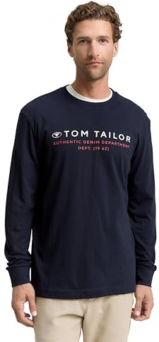 Tom Tailor 1047769 Maglietta a Maniche Lunghe Uomo (Pacco da 1)