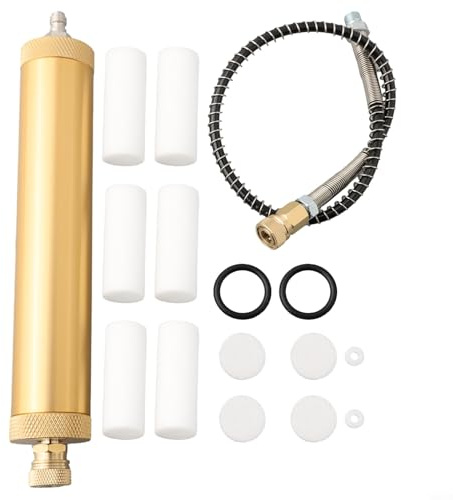HpLive 30 Mpa 4500 PSI Compresseur PCP Séparateur huile-eau Filtre à air haute pression avec 1 séparateur huile-eau, 1 tuyau haute pression, 6 éléments filtrants, 2 joints toriques