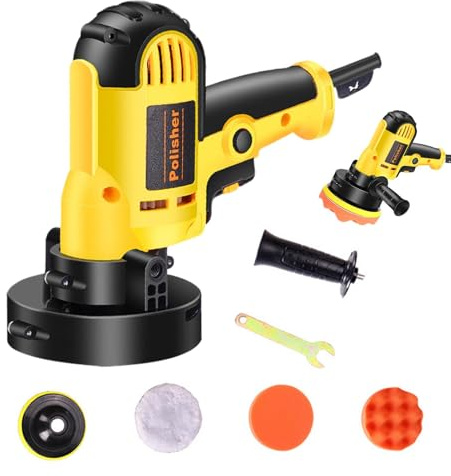 Lucidatrice a tampone rotante, tampone per auto portatile,Lucidatrice per lucidare i dettagli 'auto - Levigatrice portatile per cerare, lucidare le piastrelle, levigare le barche