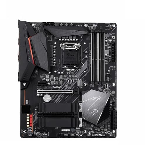Carte mère Fit for GIGABYTE Z490 AORUS Elite LGA 1200 Intel ATX avec Double Port M.2 SATA 6 GB/s, USB 3.0 Gen 1, 0,5 Go