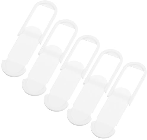 PRETYZOOM Cubierta de Privacidad para Cámara Web Portátil 6 Unidades, Control Deslizante Abs Blanco, Tapa Protectora Compatible Laptops, Tablets y Móviles para Seguridad Electrónica