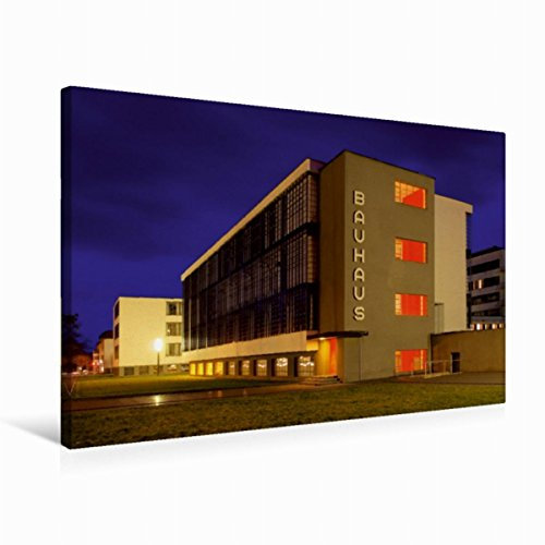 Premium Textil-Leinwand 75 x 50 cm Quer-Format Bauhaus | Wandbild, HD-Bild auf Keilrahmen, Fertigbild auf hochwertigem Vlies, Leinwanddruck von LianeM