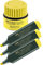 Faber-Castell Textmarker (3 Textmarker + Nachfüller, gelb)