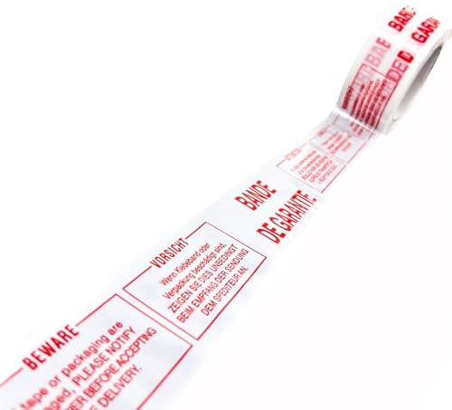 Lot de 3 Rouleaux de ruban adhésif imprimé BANDE DE GARANTIE