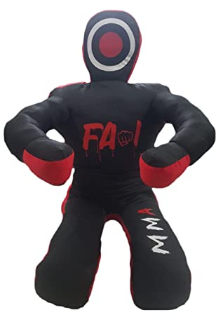 Mannequin de lutte MMA, jeté, boxe, entraînement, karaté, judo, BJJ, toile de qualité supérieure, assis, toile – non rempli (150 cm)