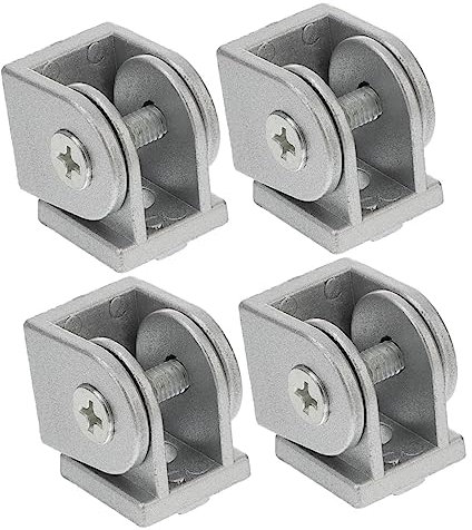 ULTECHNOVO 4pcs Zinc Alloy Pivot Joint Flexible Connector for Aluminum Profile Join Socket