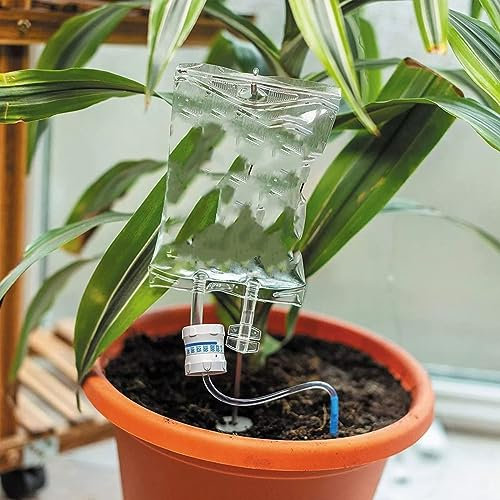 YOUNLEN 1pcs Plant Life Support, Système d'arrosage automatique, Plant Watering Devices, Système d'irrigation des plantes avec interrupteur de commande réglable