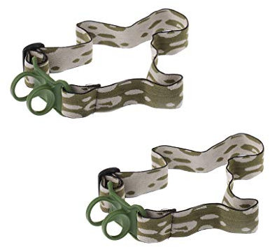 Pnuokn 2 Pcs Headband Elastic Hands Free Headlamp Strap For 22-30mm Torch Flashlight Led Head Flashlights Outdoor