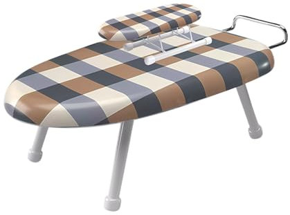 ISCBAFYX ASSE da Stiro, Piccola ASSE da Stiro Pieghevole con Portaferro, Piedini Antiscivolo, Copertura Rimovibile Compatta e Salvaspazio (Colore : Triangle, Dimensioni : Ferri da Stiro Mobile B)