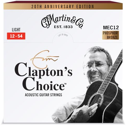 Martin MEC12LTD20 Claptons Choice 20th Anniversary strings, Light Gauge