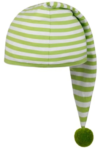 CAPPELLISHOP Berretto da Notte a Punta Oversize a Righe Multicolore Unisex Tutto l Anno