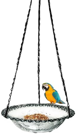 Mangime di Acqua Uccelli,Ciotola Acqua Per Uccelli - Da Appendere Decorativa Casetta per Uccelli per Giardino Natura Osservazione Stazione Da Usare su Balcone Albero