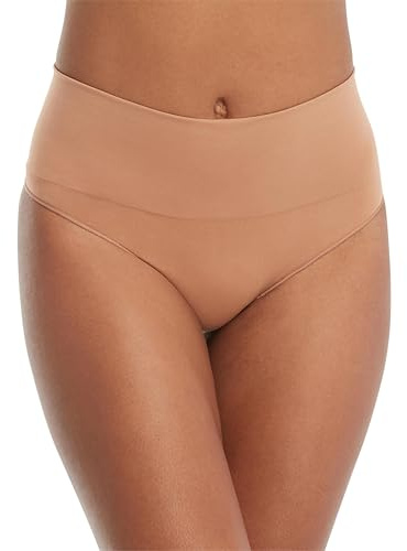 SPANX SPANXshape Everyday Shaping Thong - Core Control Shapewear Underwear - Invisible Under Clothes - Seamless Design - Naked 3.0 - X-Small