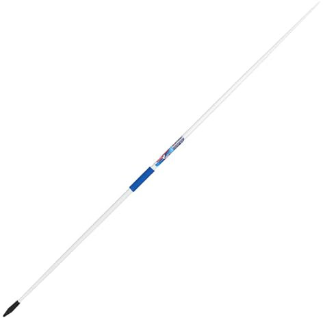 Sport-Thieme Trainingsspeer Fly | Gummispitze für Hartplatz Kunstrasen EIS | Verschiedene Größen | Blau | Baumwollkordelgriff Aluminium Schaft | Für Werfen Stoßen Training Outdoor