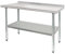 HARDURA Edelstahl Tisch Lebensmittelzubereitung Arbeitstische 61×122cm Heavy Duty Commercial mit Unterboden und Backsplash für Restaurant Küche Haus und Hotel