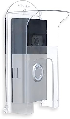 Transparent Plastic Doorbell Rain Cover , All Models Waterproof Protector Shield For Ring 1/2/3/4/2020/Pro/Pro 2/ Video Doorbells