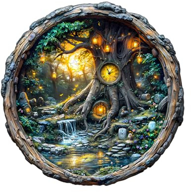 KaayeeWood Puzzle en Bois pour Adultes-270 Pièces Arbre Magique Unique en Forme De Puzzle en Bois,Cadeaux D’Anniversaire pour Les Vacances,Décoration Intérieure