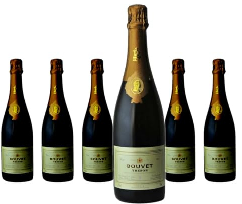 Bouvet Trésor Saumur Brut Blanc Brut Qualitätsschaumwein - 6 x 0,75L