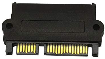 QiCheng&LYS SAS 22 polig auf 7 polig + 15 poliger SATA Festplattenlaufwerk Adapter mit 15 poligem Stromanschluss, SAS Adapter