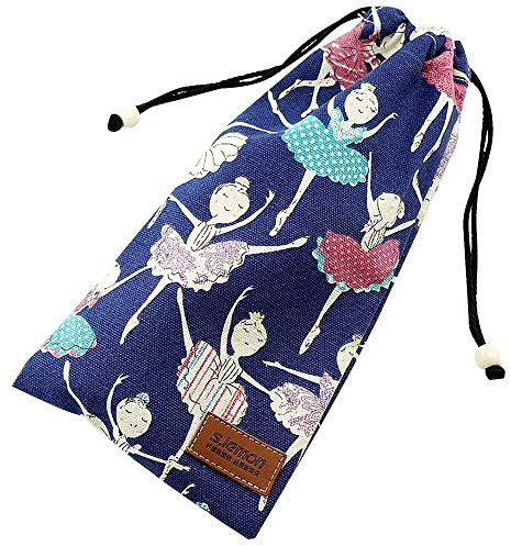 s.lemon 100% Algodón Respirable Bolso de Zapatos de Ballet con Cordón Hecha a Mano (Princesa Azul)