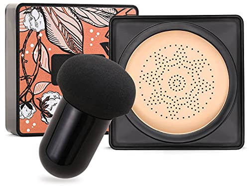 Boobeen - Make-up-Basis Foundation Mushroom Head Air Cushion - Base Makeup CC Crème Natural Concealer Anhaltendes Nackt Make-up - Aufhellendes Pigment BB Creme Foundation