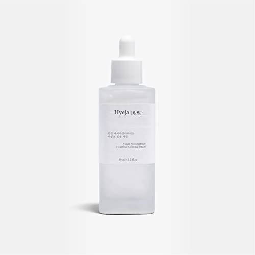 Hyeja Vegan Niacinamide Heartleaf Calming Serum, For Redness Relief, Soothing Sensitive Skin Korean Skin Care 95 ml / 3.2 Fl Oz