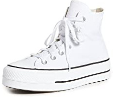 Converse Women's Chuck Taylor All Star Lift High Top Sneakers, White/Black/White, 7.5 Medium US
