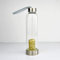 BiiKoon Kristall Wasserflasche Magic Healing Energy Abnehmbare Kies Quarz Wasserflasche Natürliche Edelstein-glasflasche Tragbar Auslaufsicher Wiederverwendbar (Color : Citrine, Size : 550ml)