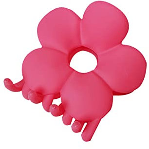 Fermaglio Per Capelli 2 Pezzi Di Clip Per Fiori Smerigliati Colorati A Molla Tornante Per Capelli A Forcella Per Bagno Accessori Per Capelli A Forcina Rosa