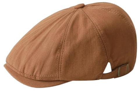KeepSa Herren Baumwolle Tellermütze Schirmmütze Flatcap Schiebermütze Baskenmütze Cap Newsboy Stil Hut