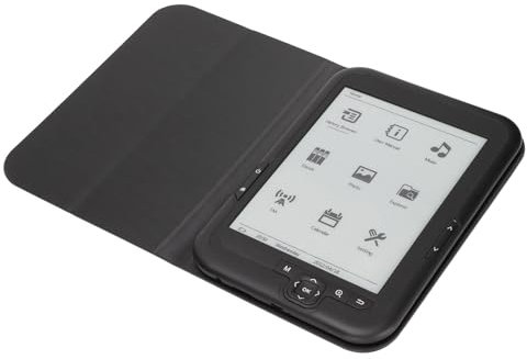 E Reader 6 Pulgadas, Pantalla de Tinta HD 800x600, Lector de Libros Electrónicos Eye con Reproducción de Música FM, Almacenamiento de 6 GB, Dispositivo de Libros Electrónicos