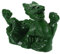Alipis Dragon Sculpté sur Bois Prince Hibachi Prince-Dragon Décoration De Dragon en Peluche Bijoux Empereur Chanceux Pièce De Monnaie Pièce De Monnaie De Chine Trônes Mat Bois Green