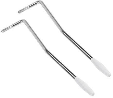 Supvox 2stücke Metall-einzelarm Gitarren-tremolosystem Gewindespitzenleiste Gitarrentremologewinde Chrom-finish Weisse Spitze Einfache Montage Langlebiges Material