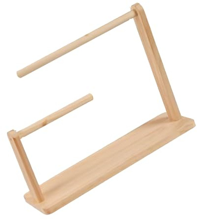 Qsvbeeqj naturlig robust träsmycke utställningsstativ modern, En Storlek, Som beskrivs