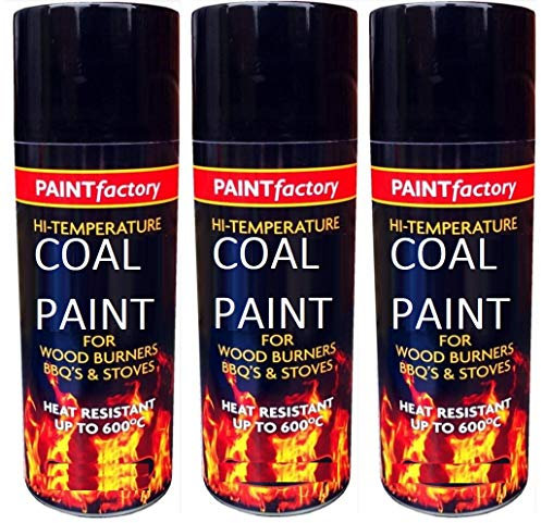 400ML Ultra High Heat Resistant Coal Black Spray Paint for BBQ Grill Stove Engine Exhaust (3)