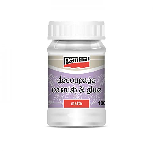 Kleber und Decoupage Lack, matt, 100 ml, Pentart, Klebstoff, Lacke, Hobby Farben
