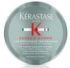 Kérastase Cire d'Épaisseur Texturisante Styling Wachs, Haarwachs für geschwächtes und ausgedünntes Haar, Genesis Homme, 75 ml