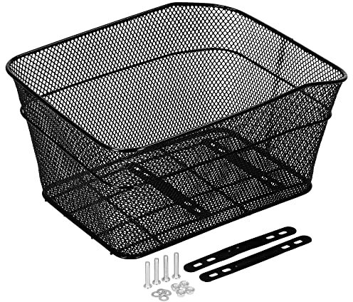 SPRINGOS Fahrradkorb Gepäckträgerkorb hinten Hinterradkorb 30 x 39,5 cm