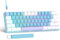 UK Layout 60 per cento tastiera meccanica di gioco, 62 tasti cablati meccanici anti-fantasma meccanici blu interruttori tastiera da gioco con tasti ABS, 14 modalità di retroilluminazione RGB -Blu