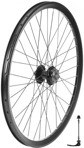 AkiiGer MTB Wheel 24 Front Bike Wheelset, Bicycle Rim, Quick Release Disc Brake, 36 Spoke, Compatible 6-8 Speed Cassette, Aluminum Alloy