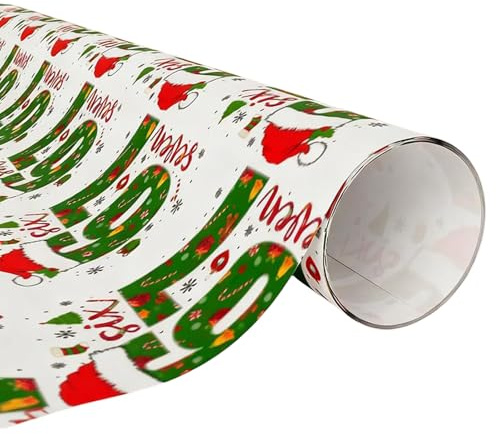 Jul presentfolie rulle 67 Edition roligt presentpapper för festliga förpackningar Secret Santa