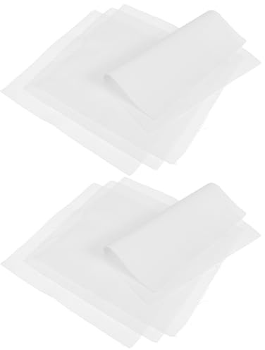 Lurrose 10 Pezzi Tessuto di Cotone da Ricamo in Cotone Bianco con Traspirabilità per Progetti di Cucito e Artigianato Fai da Te DIY e Punto Croce