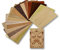 Holz Furnier Set, 17 Varianten, Echtholz, Nussbaum, Eiche, Teak. uvm. Bastelset, Modellbau, Intarsien (Set I)